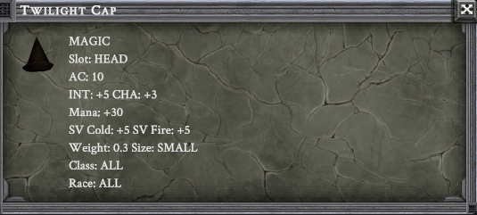 TWILIGHT CAP item card